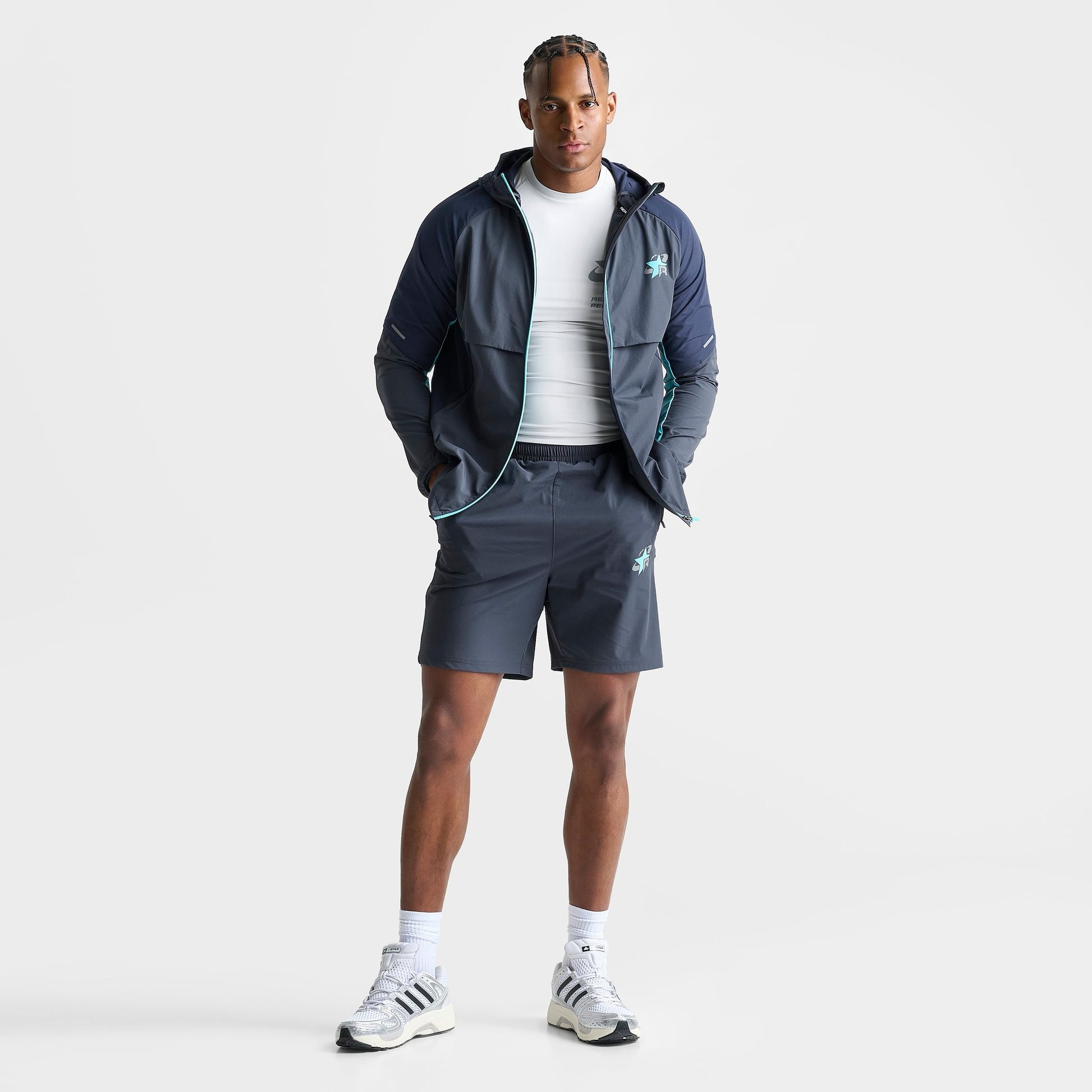 Men's Reprimo Vortex Shorts - Blue Steel/Cyan