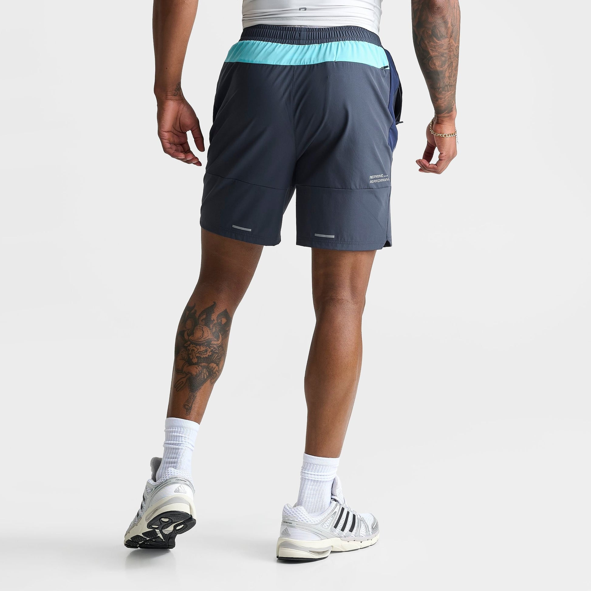 Men's Reprimo Vortex Shorts - Blue Steel/Cyan