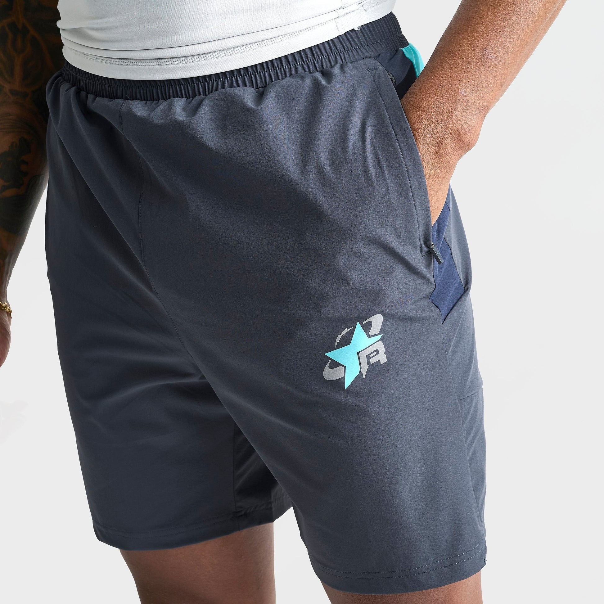Men's Reprimo Vortex Shorts - Blue Steel/Cyan