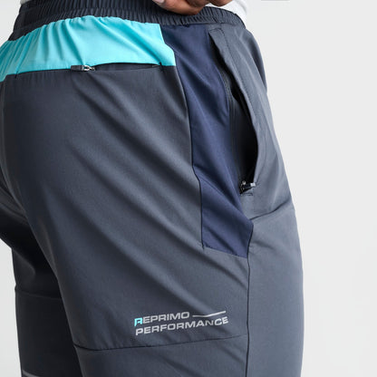 Men's Reprimo Vortex Shorts - Blue Steel/Cyan