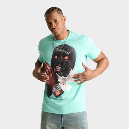Men's Streetz Iz Watchin Blessed T-Shirt - Mint
