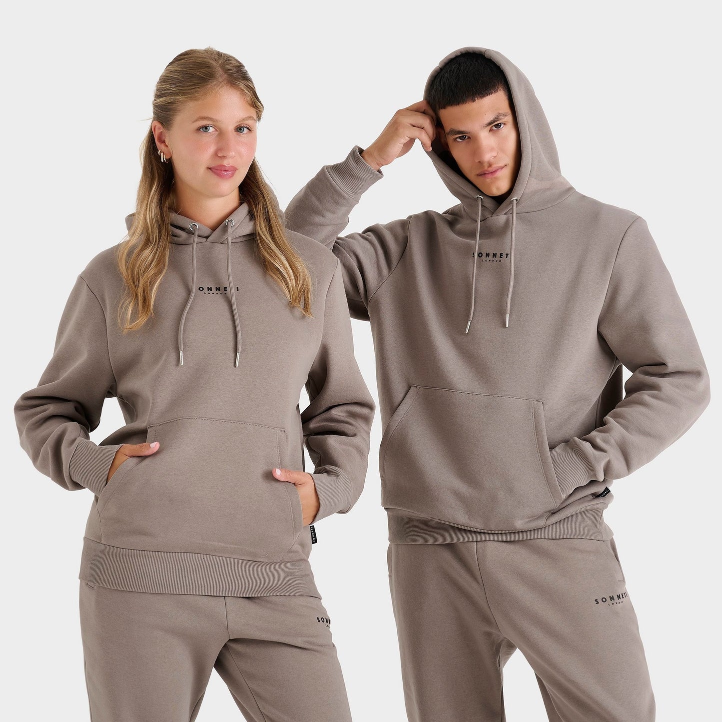 Sonneti London Essential Hoodie - Driftwood/Black