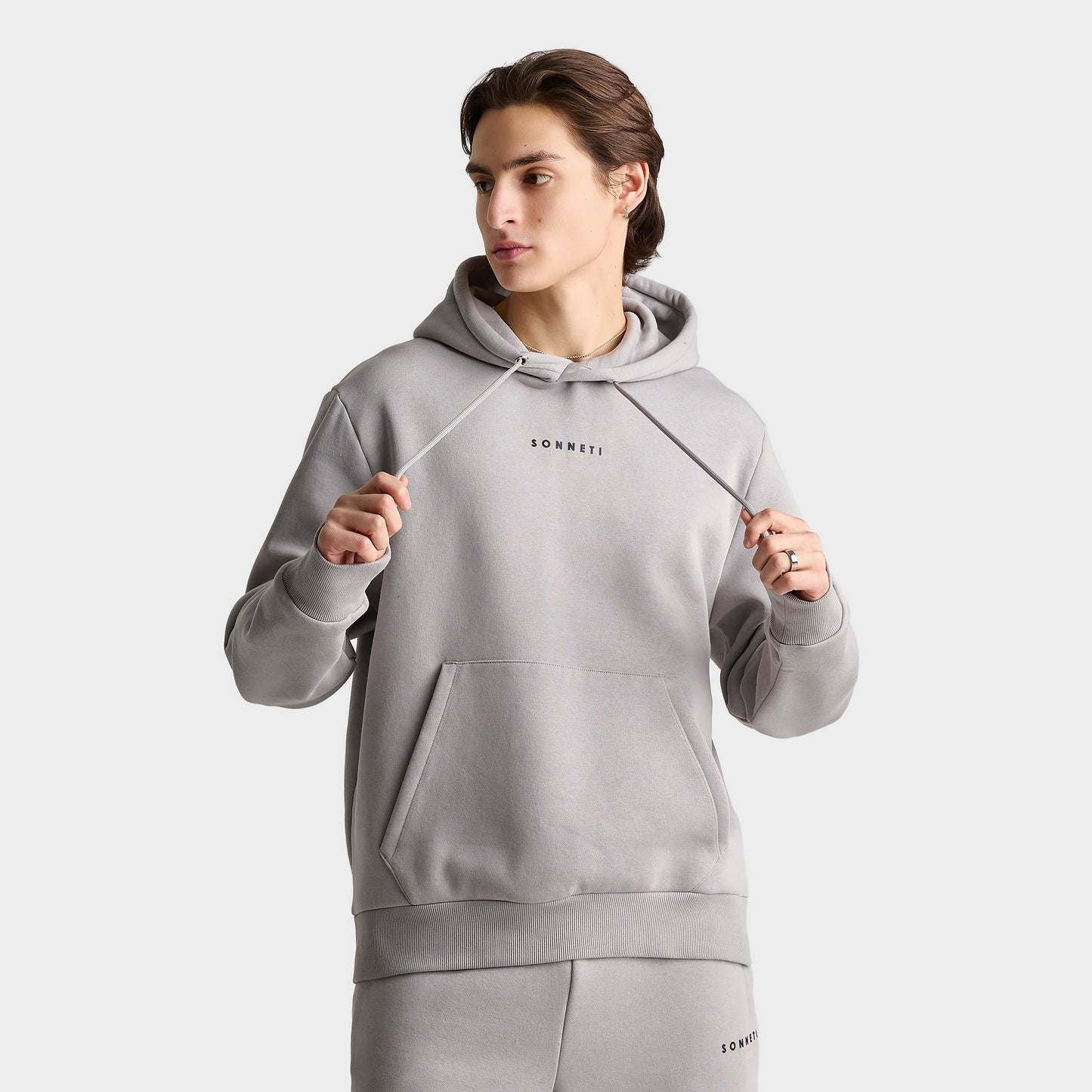 Sonneti London Essential Hoodie - Formal Grey/Black/White