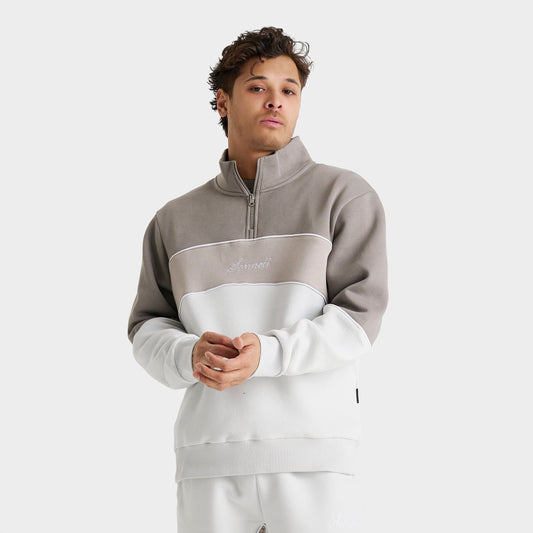 Men's Sonneti Swish Quarter-Zip Pullover Top - Grey