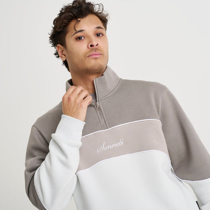Men's Sonneti Swish Quarter-Zip Pullover Top - Grey