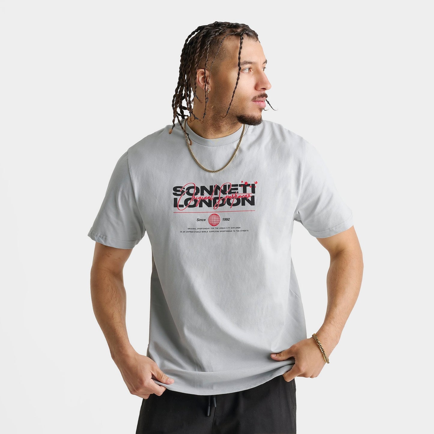 Men's Sonneti London Dream T-Shirt - Grey