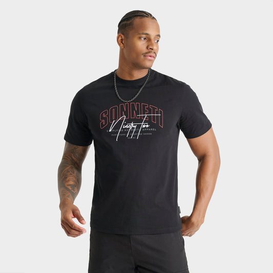 Men's Sonneti Champ T-Shirt - Black/Mars Red