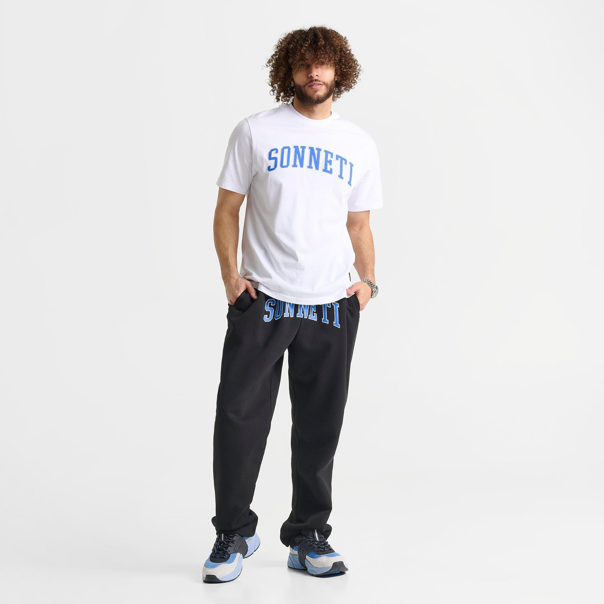 Men's Sonneti Kilo T-Shirt - White/Marina Blue
