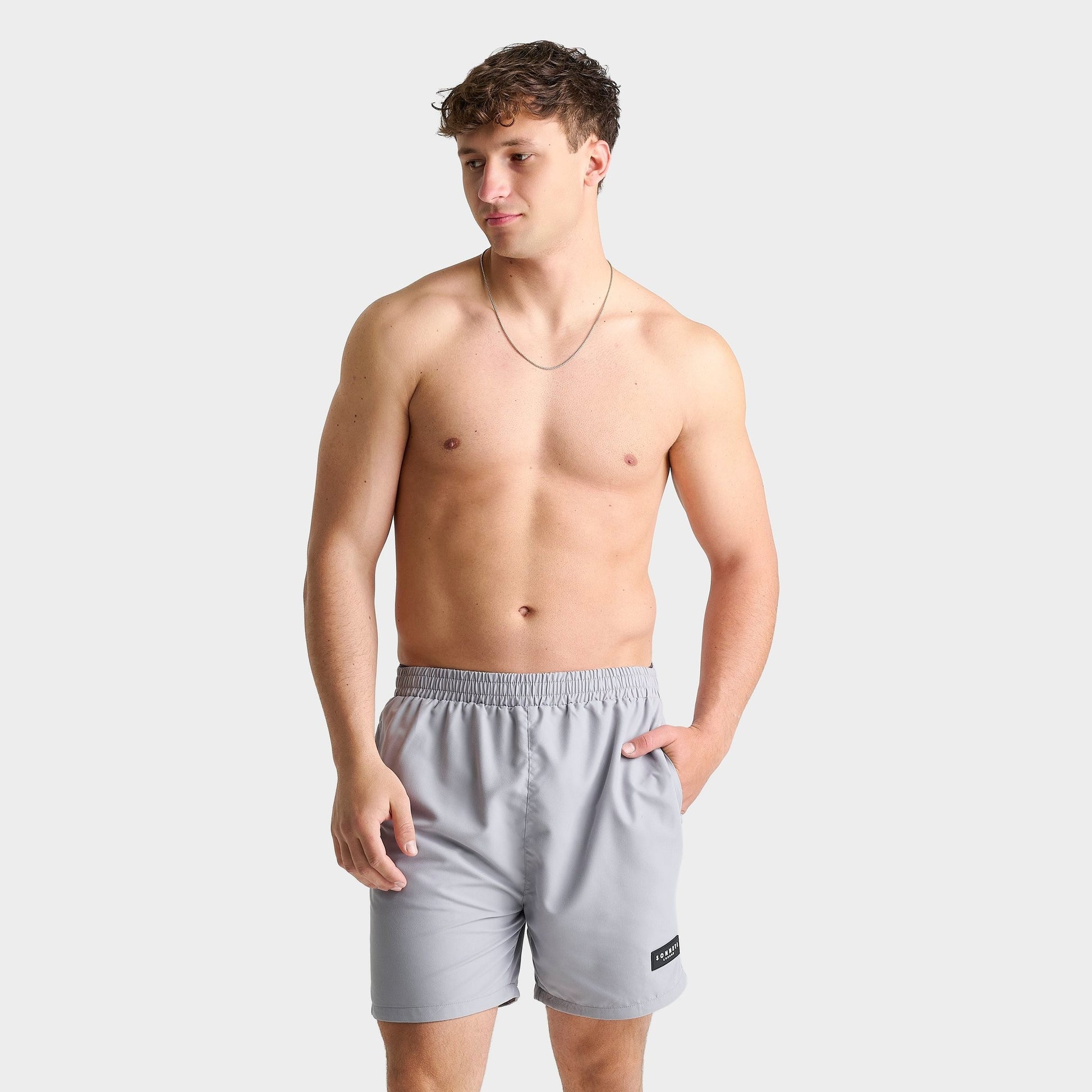 Men's Sonneti London Rocco Swim Shorts - Formal Grey/Black