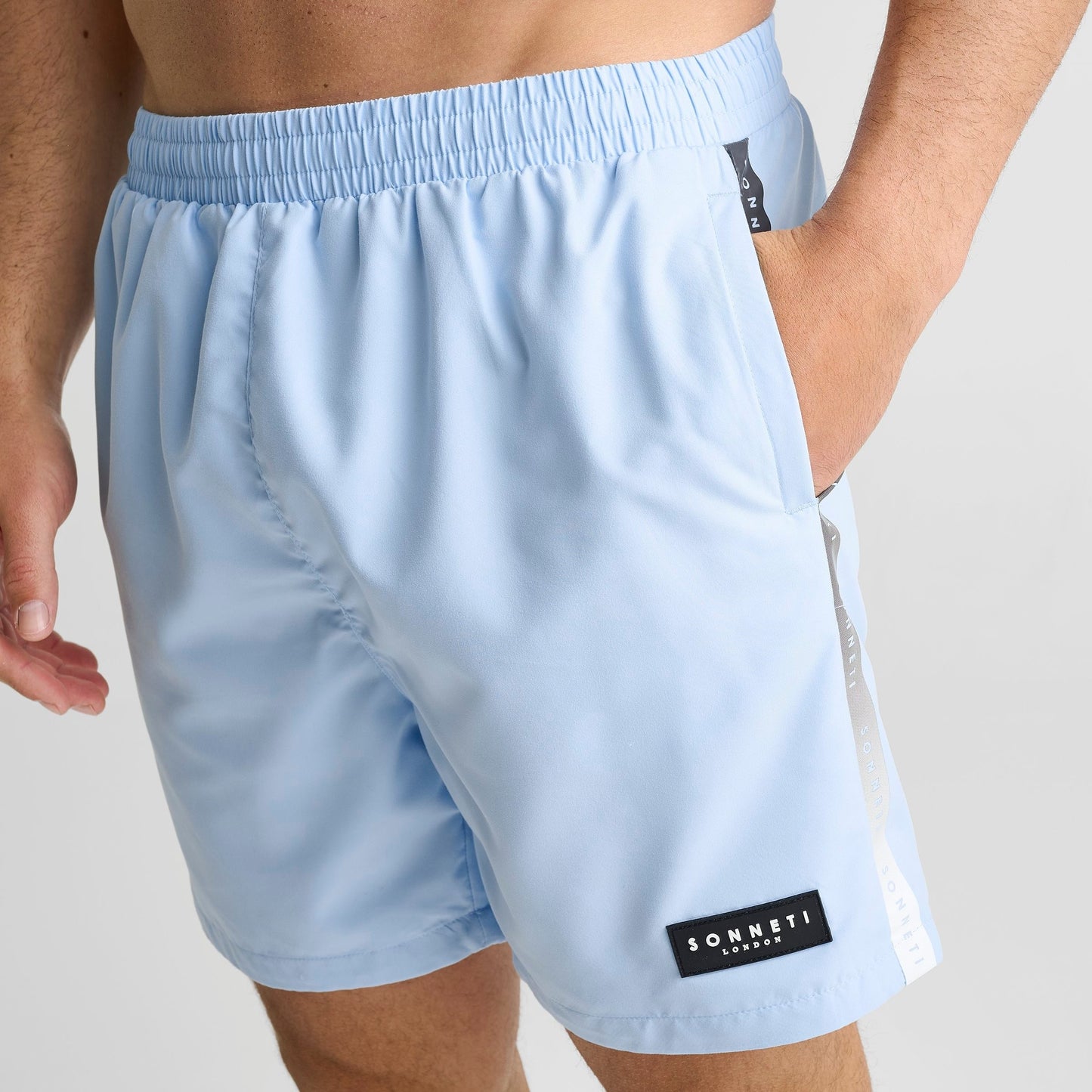 Men's Sonneti London Fade Swim Shorts - Cool Blue/Black