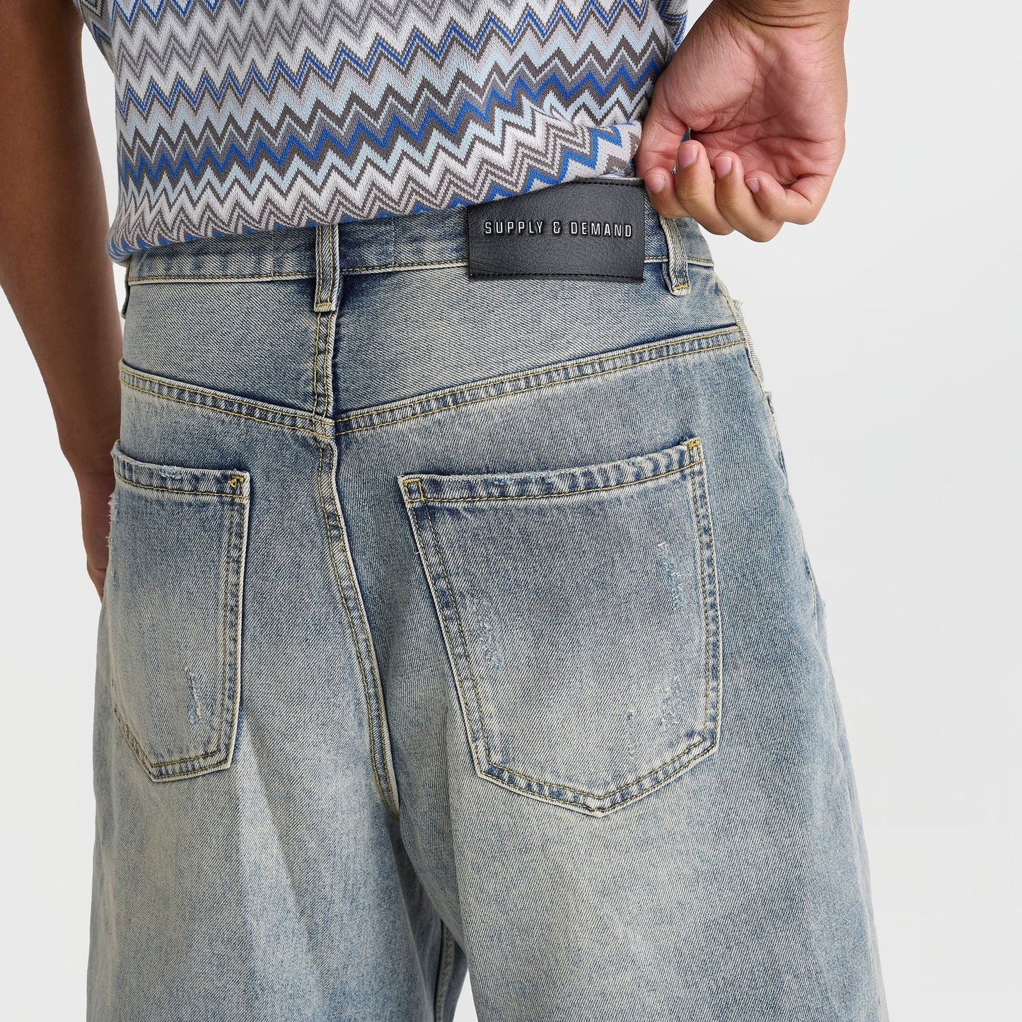 Men's Supply & Demand Tate Denim Shorts - Light Wash Denim