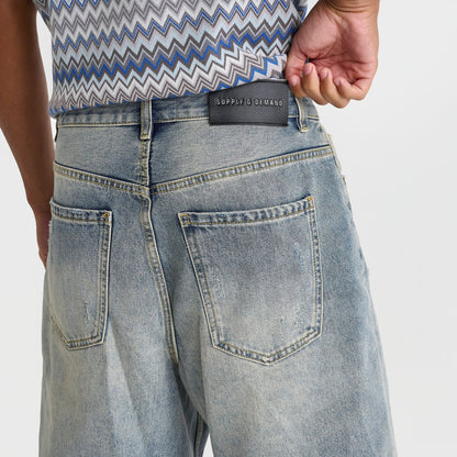 Men's Supply & Demand Tate Denim Shorts - Light Wash Denim