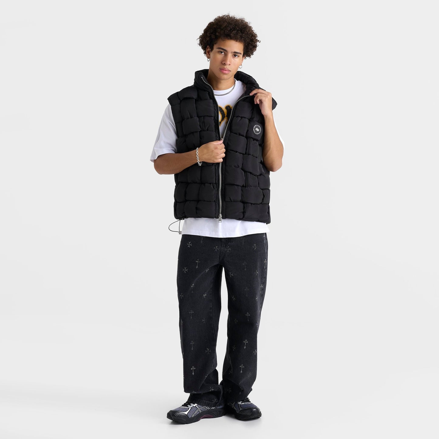 Men's Supply & Demand Weaver Puffer Vest - Black