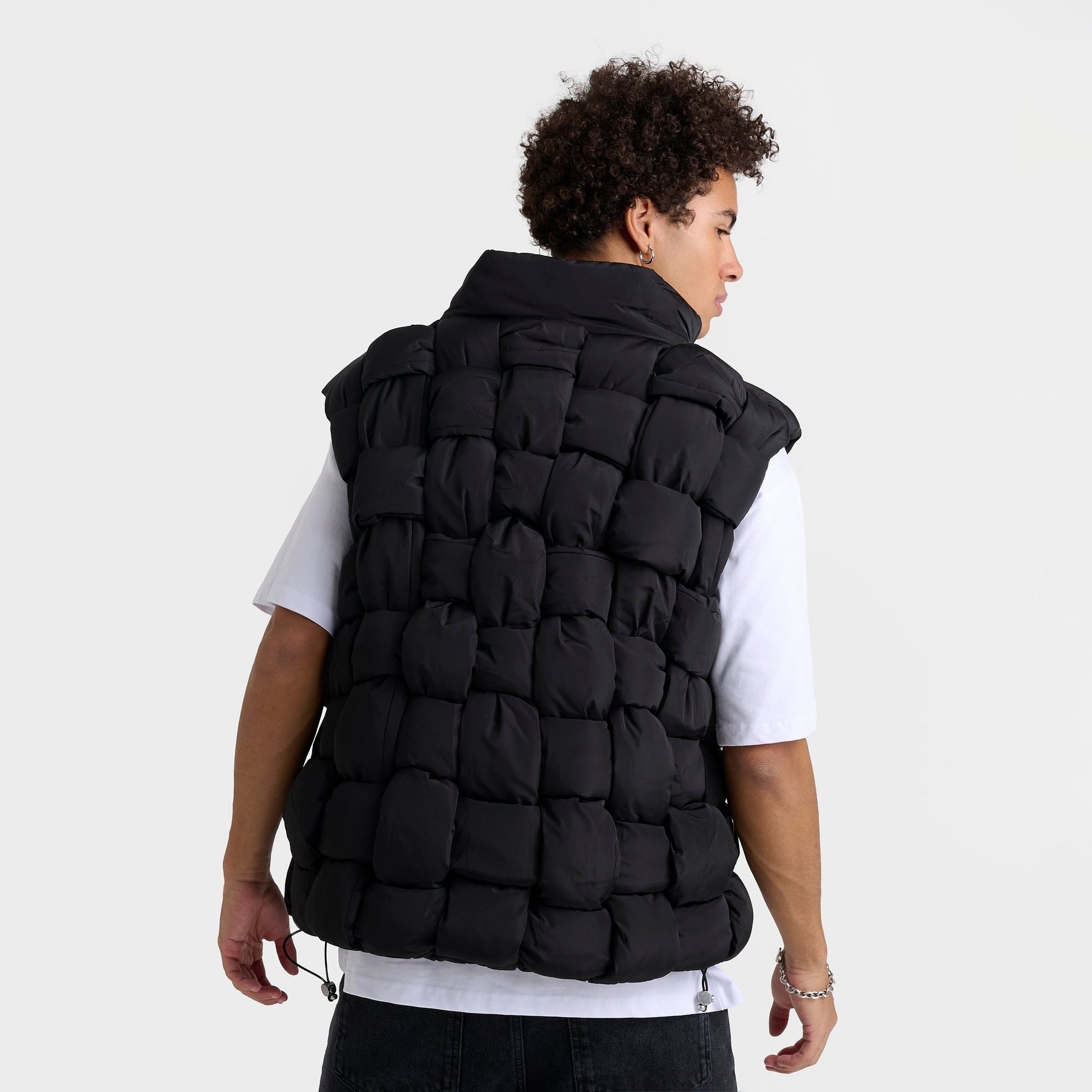Men's Supply & Demand Weaver Puffer Vest - Black