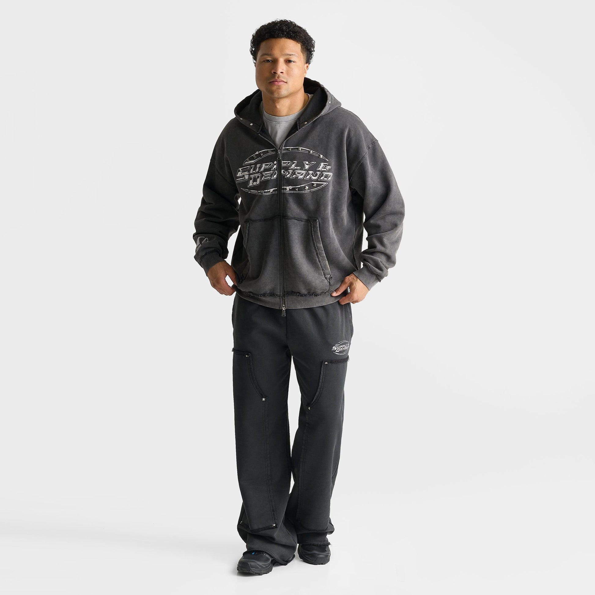 Men's Supply & Demand Tuscan Full-Zip Hoodie - Dark Grey