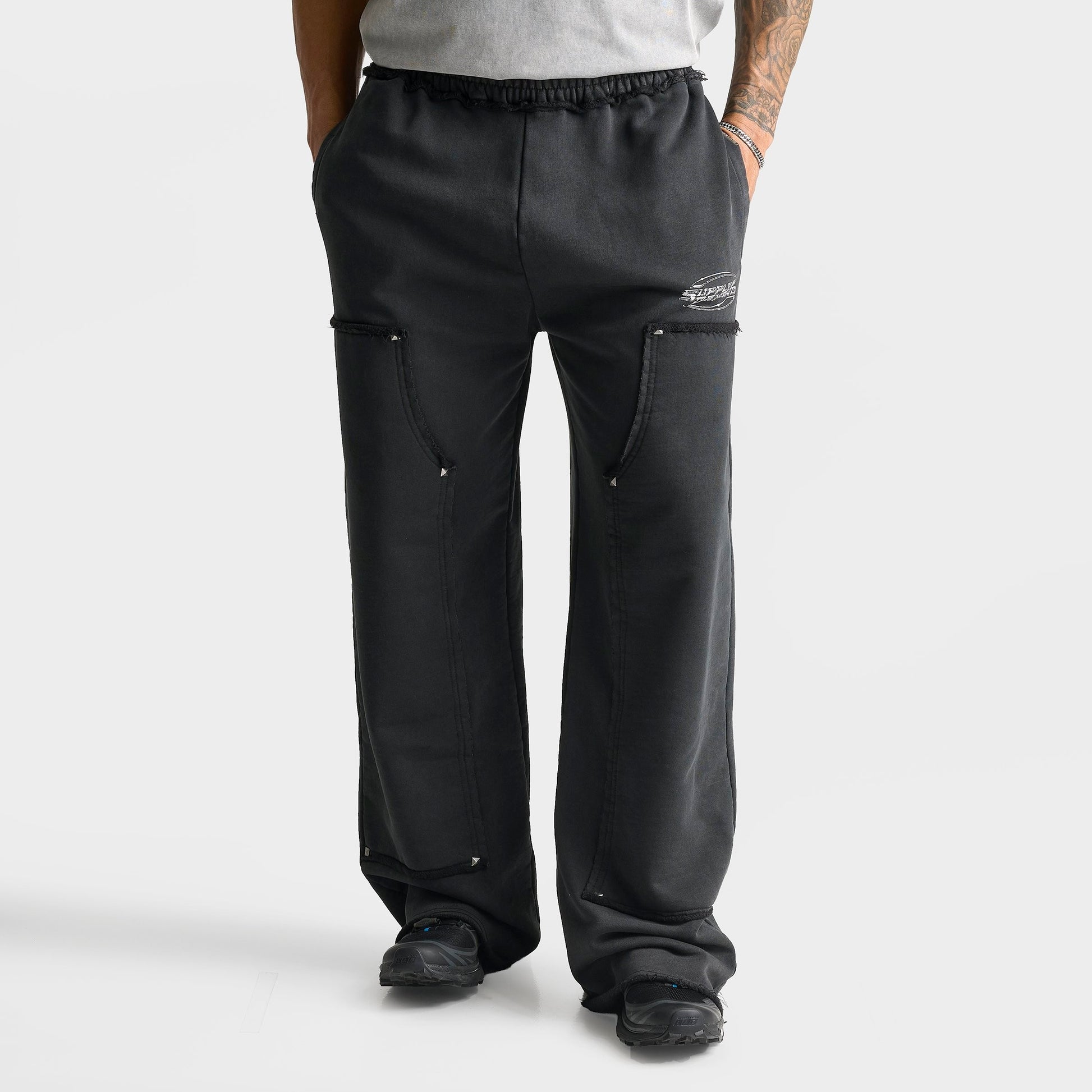 Men's Supply & Demand Tuscan Open Hem Sweatpants - Dark Grey