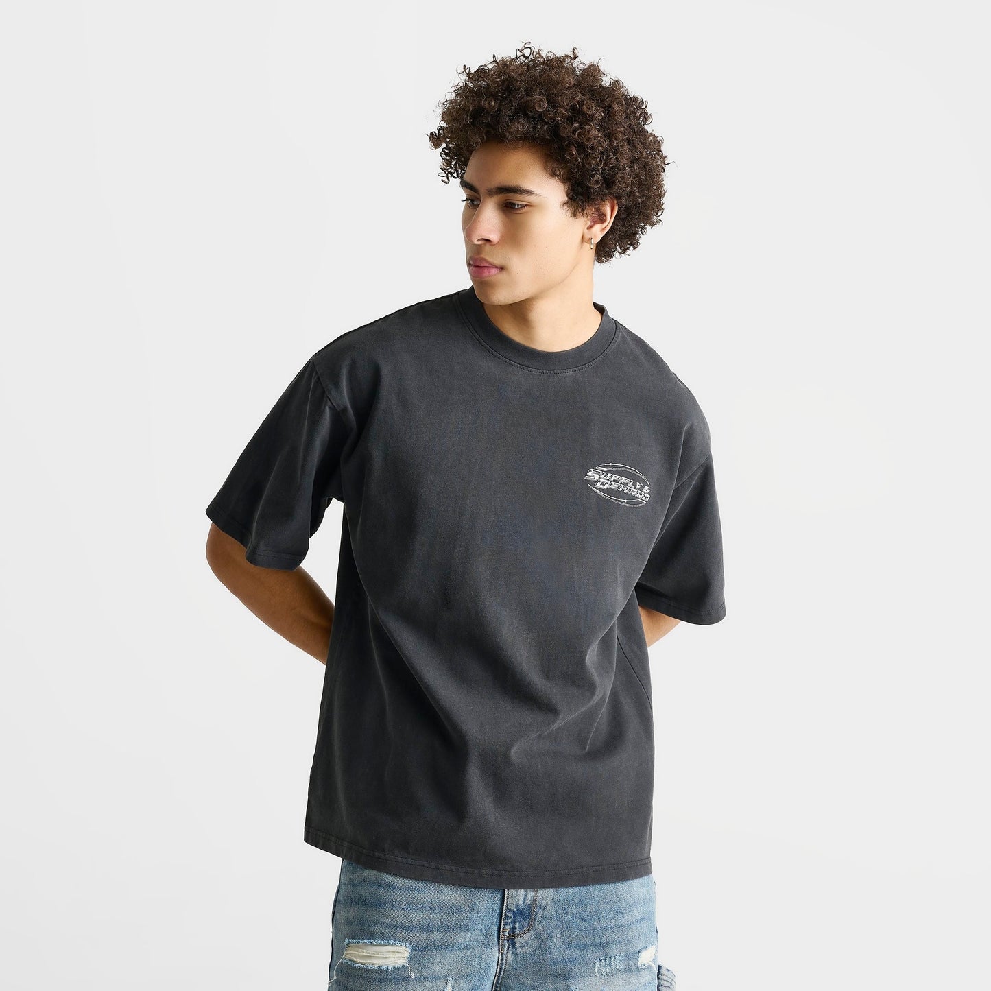 Men's Supply & Demand Tuscan Graphic T-Shirt - Washed Black