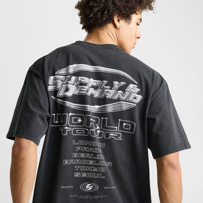 Men's Supply & Demand Tuscan Graphic T-Shirt - Washed Black