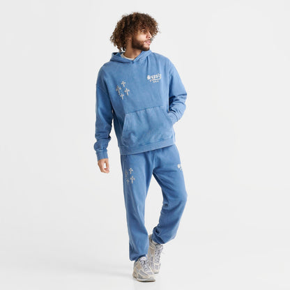 Men's Supply & Demand Orthodox Pullover Hoodie - Copen Blue