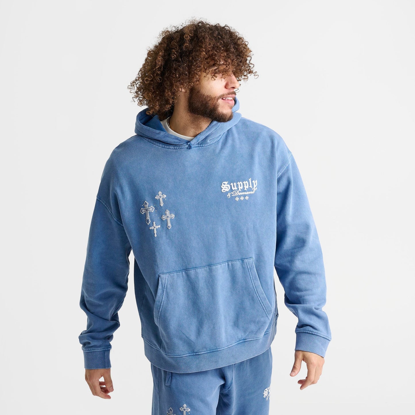 Men's Supply & Demand Orthodox Pullover Hoodie - Copen Blue
