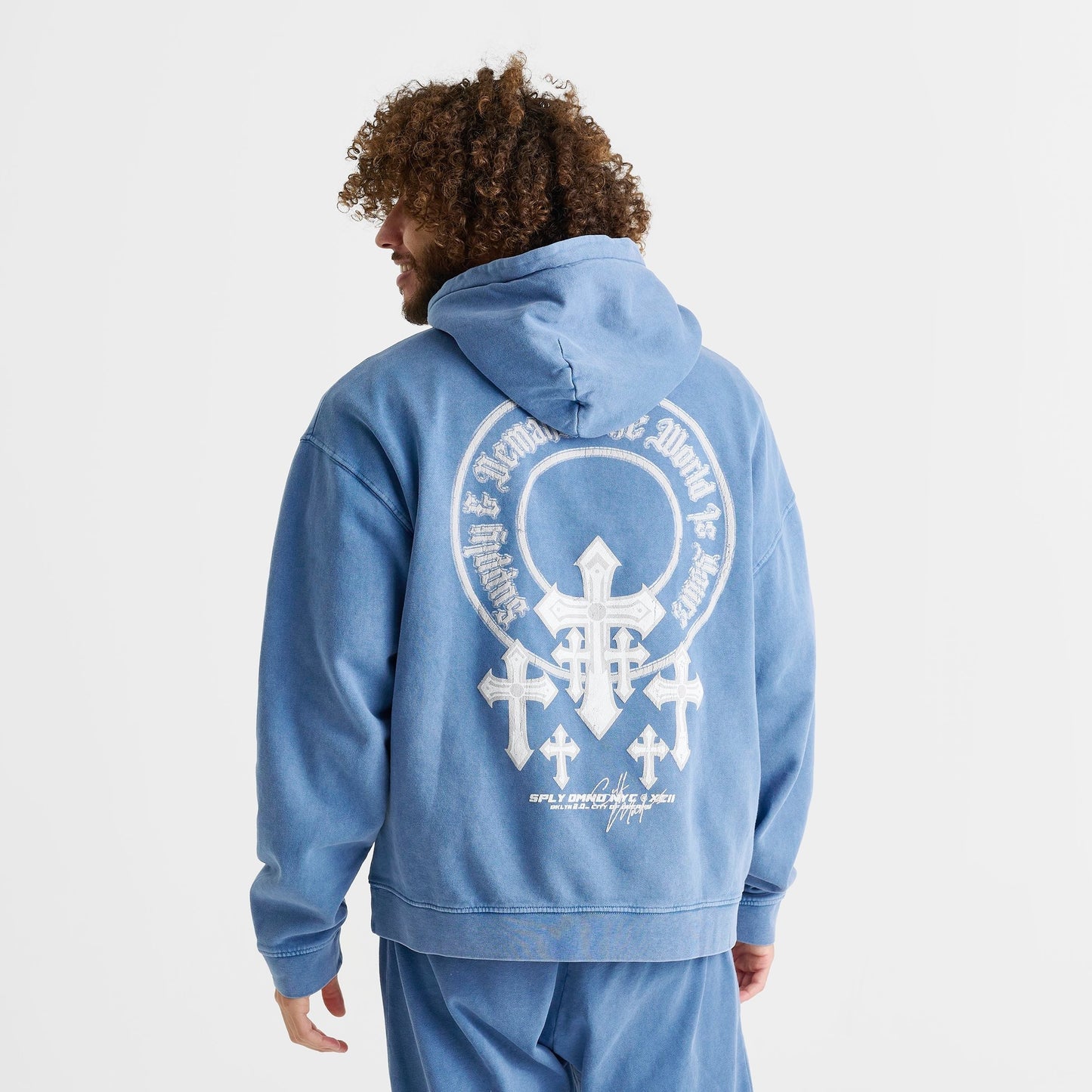 Men's Supply & Demand Orthodox Pullover Hoodie - Copen Blue