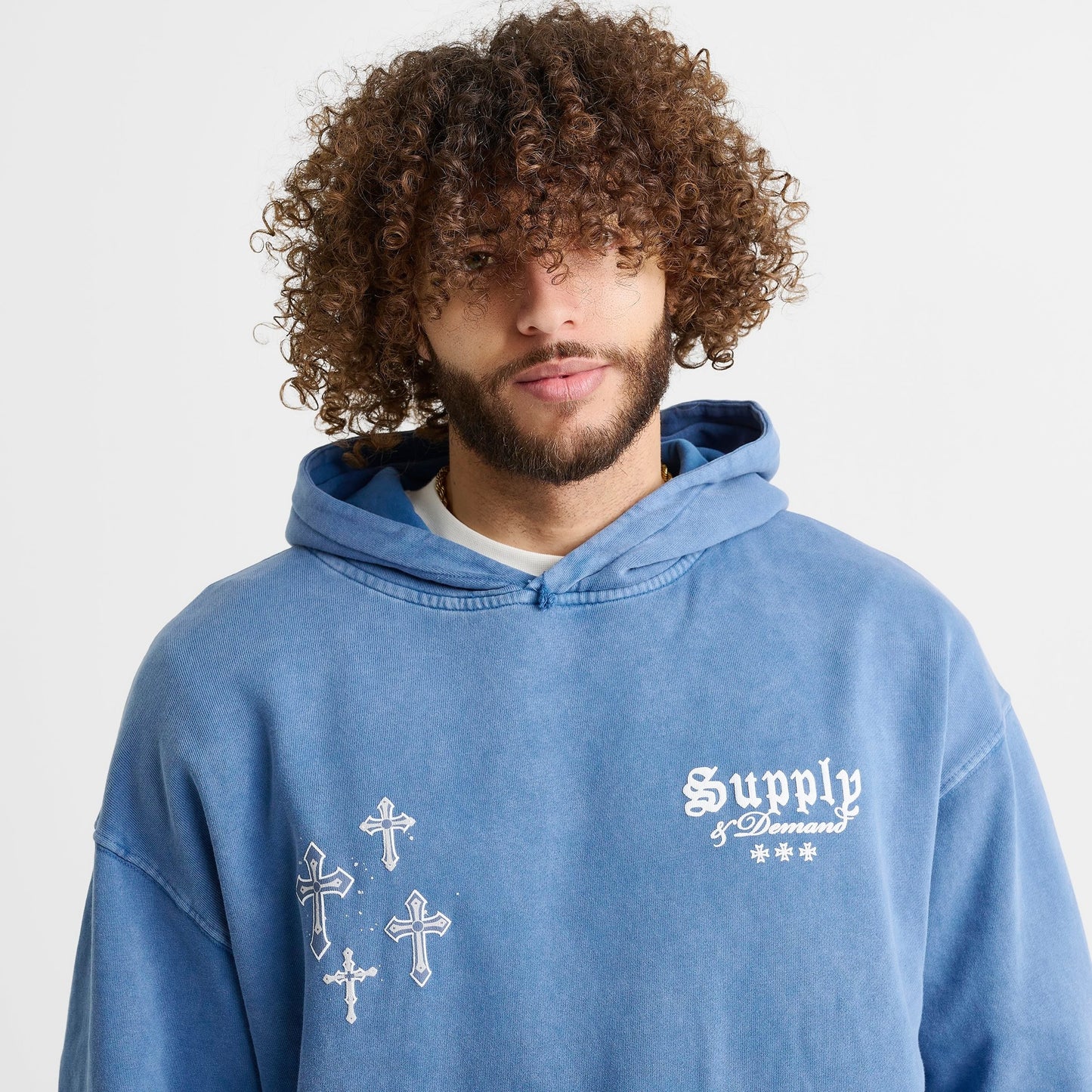Men's Supply & Demand Orthodox Pullover Hoodie - Copen Blue