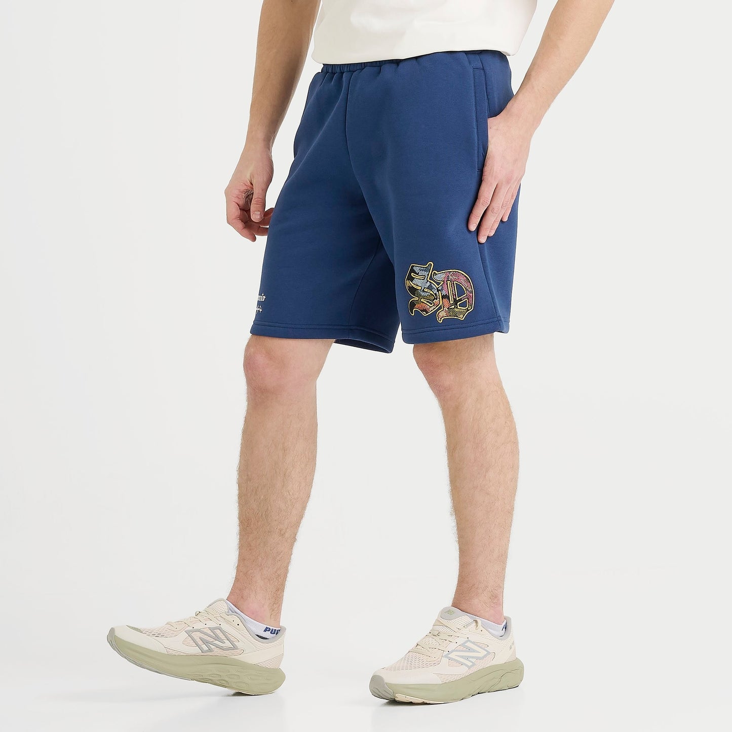 Men's Supply & Demand Floral Logo Fleece Jogger Pants - Navy