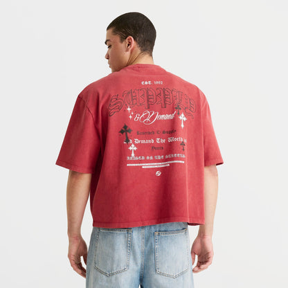 Men's Supply & Demand Gamer T-Shirt - Washed Red