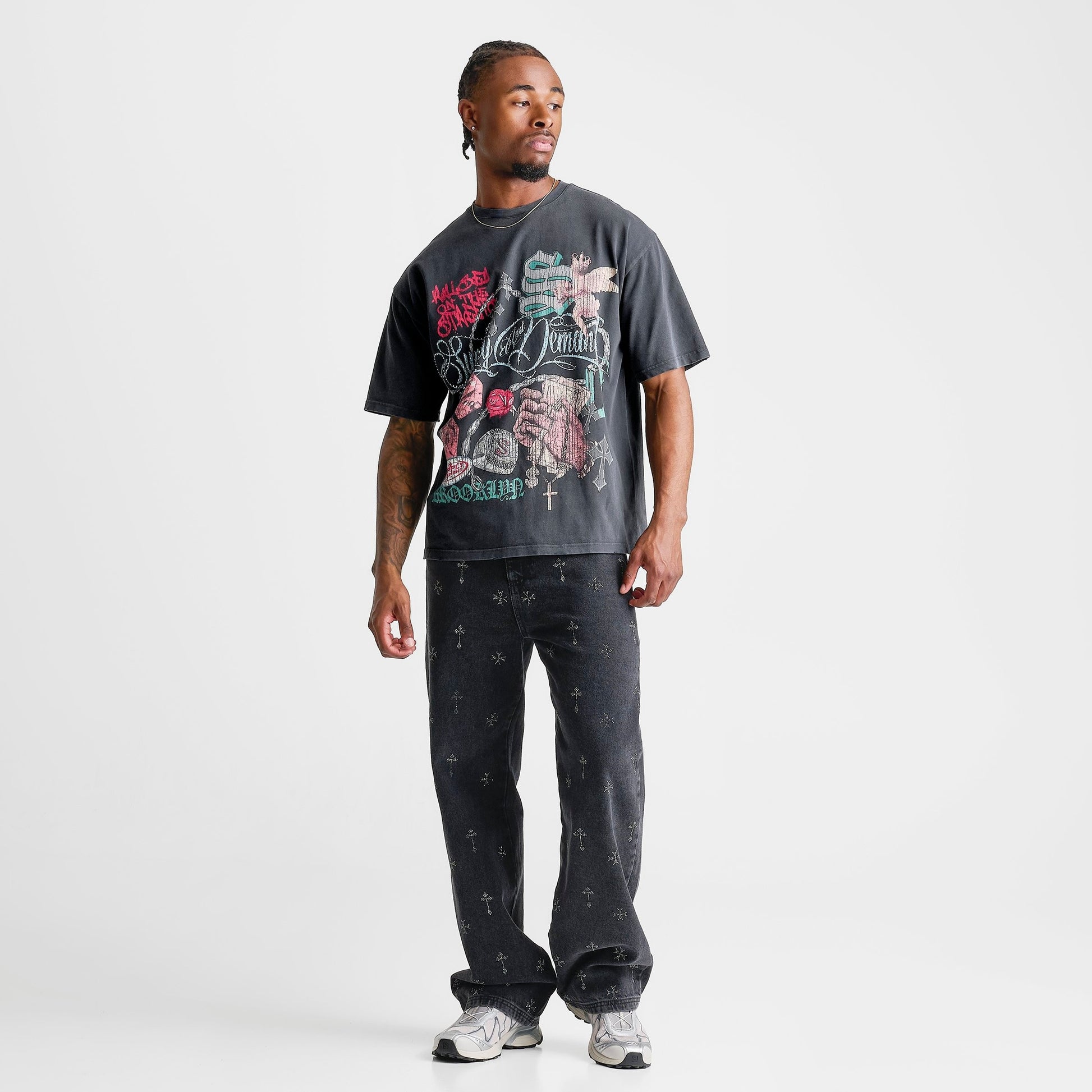 Men's Supply & Demand Motley Graphic T-Shirt - Black