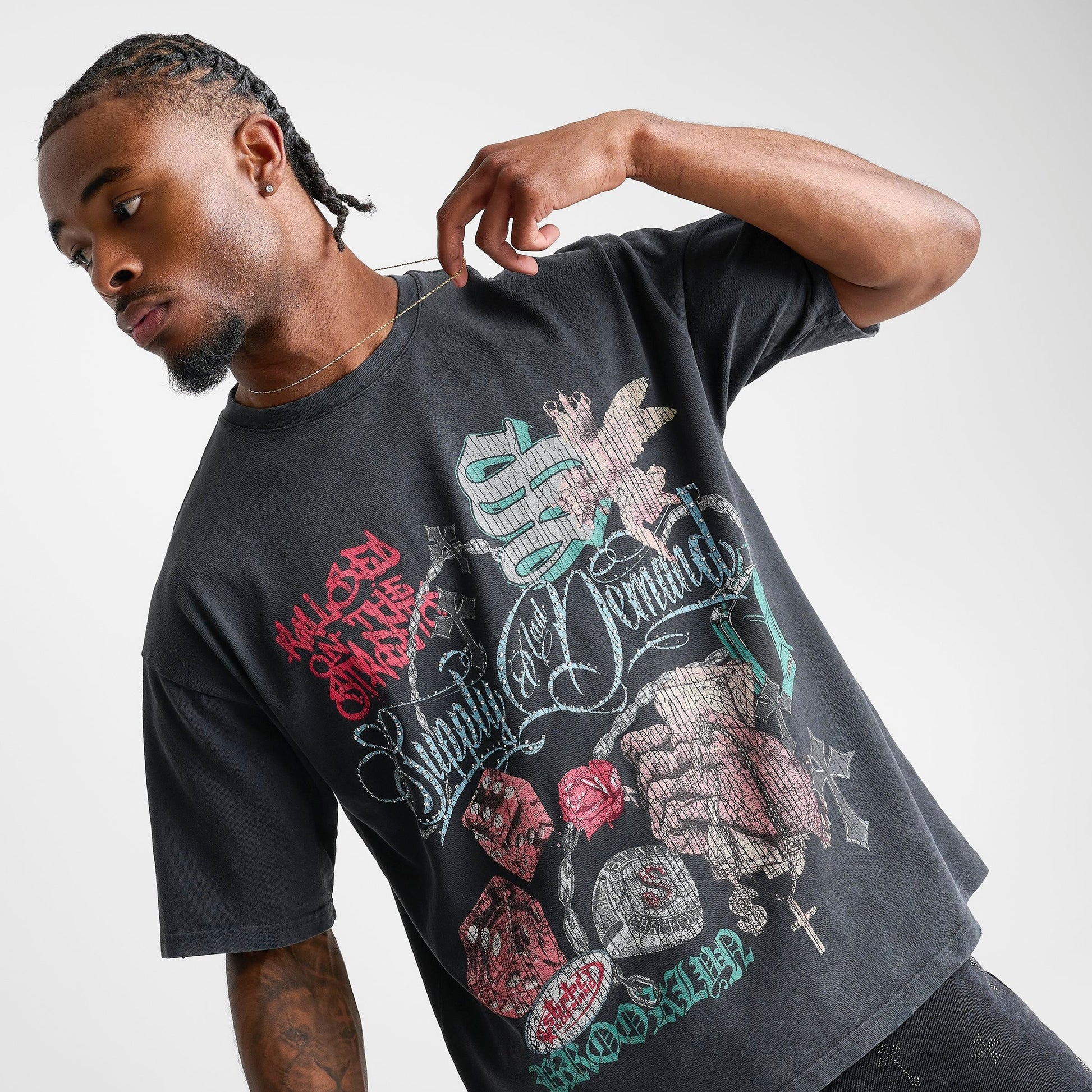 Men's Supply & Demand Motley Graphic T-Shirt - Black