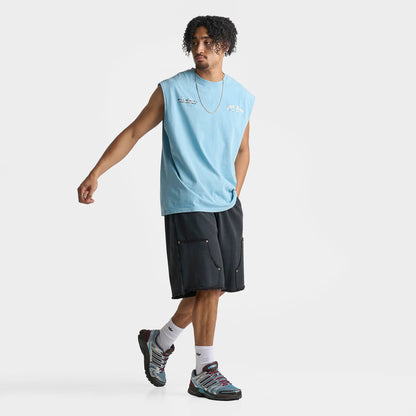 Men's Supply & Demand Stacker Sleeveless T-Shirt - Ethereal Blue