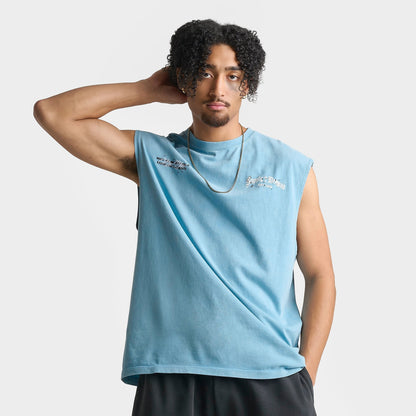 Men's Supply & Demand Stacker Sleeveless T-Shirt - Ethereal Blue