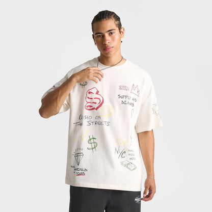 Men's Supply & Demand Scribe T-Shirt - Egret