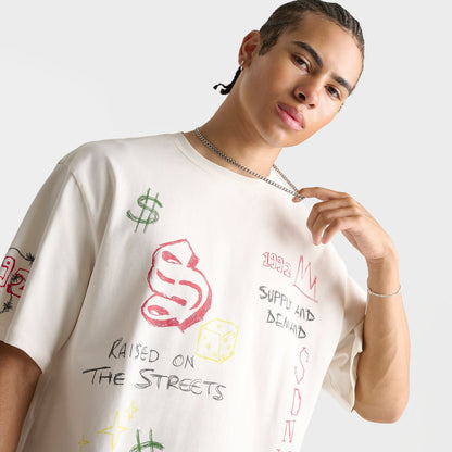 Men's Supply & Demand Scribe T-Shirt - Egret