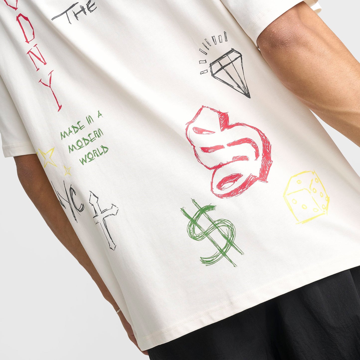 Men's Supply & Demand Scribe T-Shirt - Egret