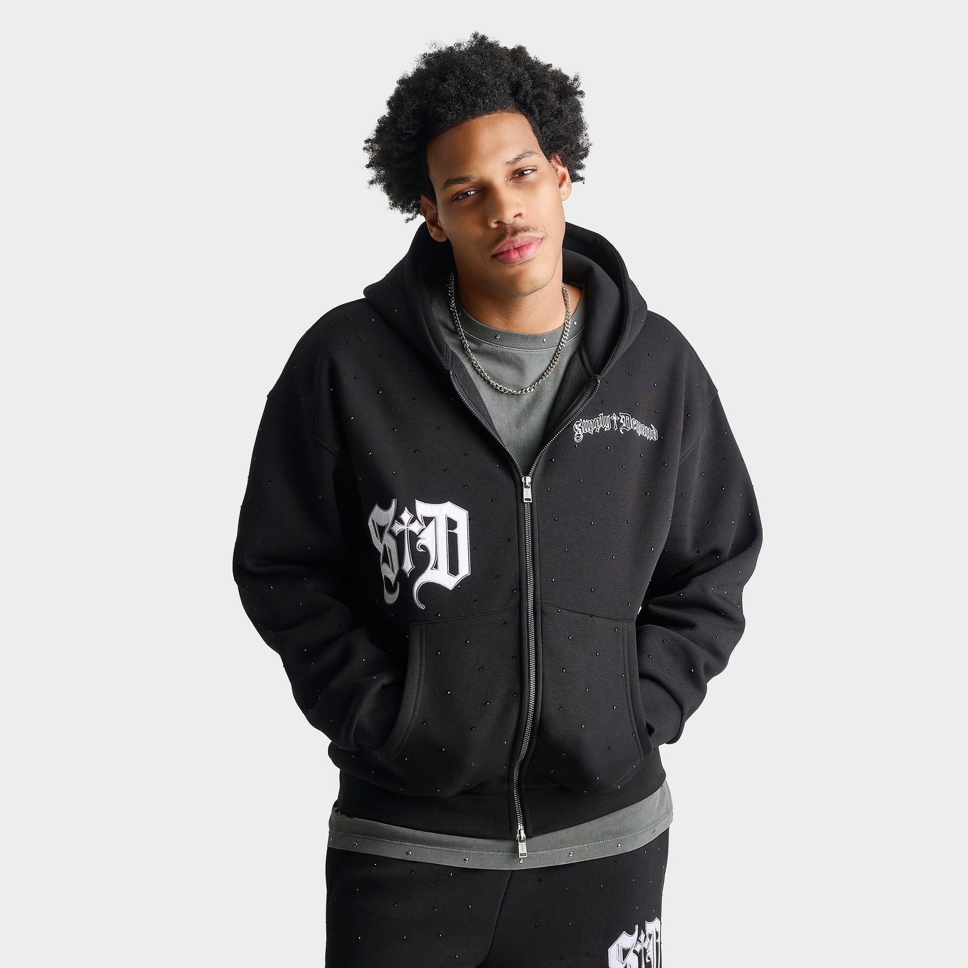 Men's Supply & Demand Spartan Full-Zip Hoodie - Black