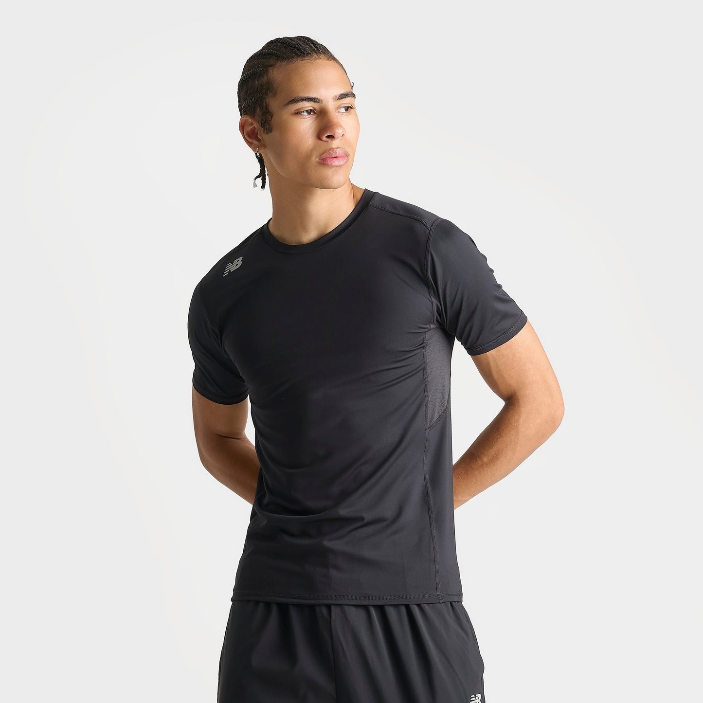 Men's New Balance Pace Compression Training T-Shirt - Team Black