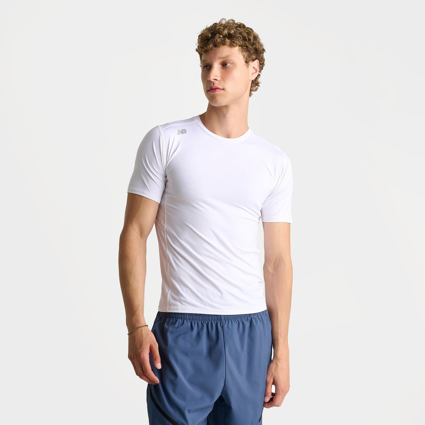 Men's New Balance Pace Compression Training T-Shirt - White