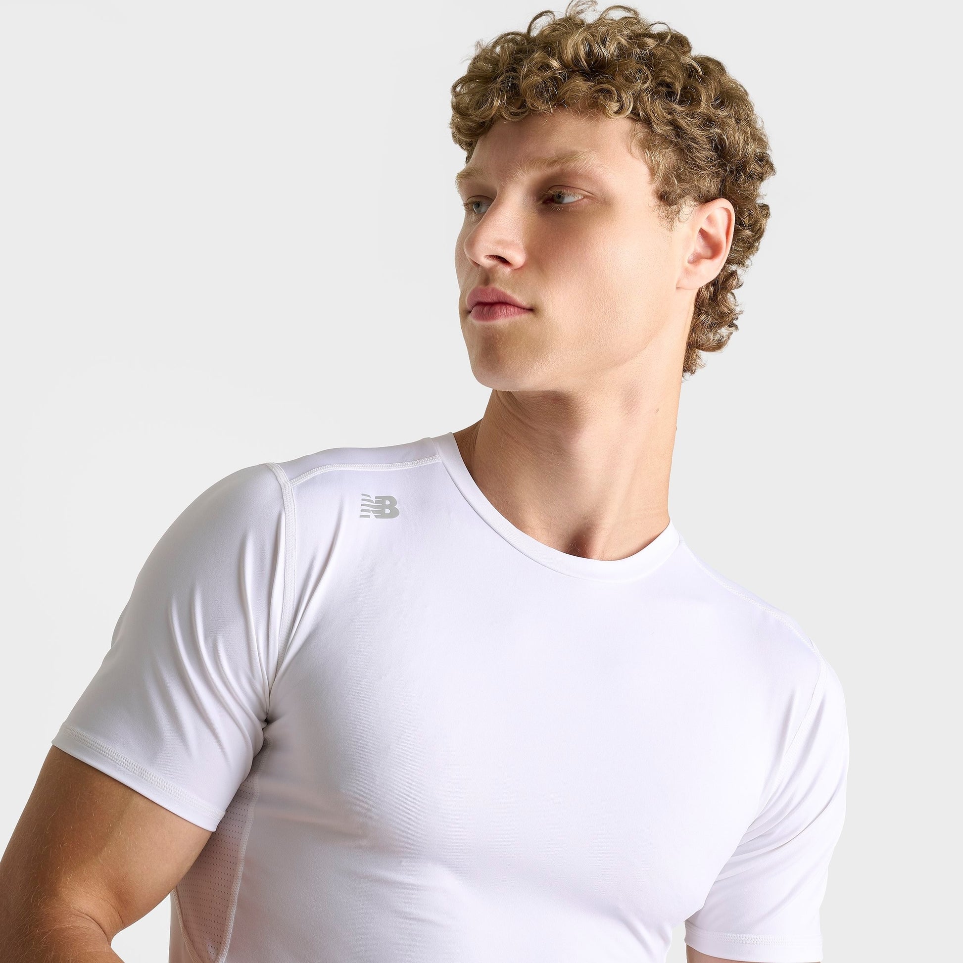 Men's New Balance Pace Compression Training T-Shirt - White