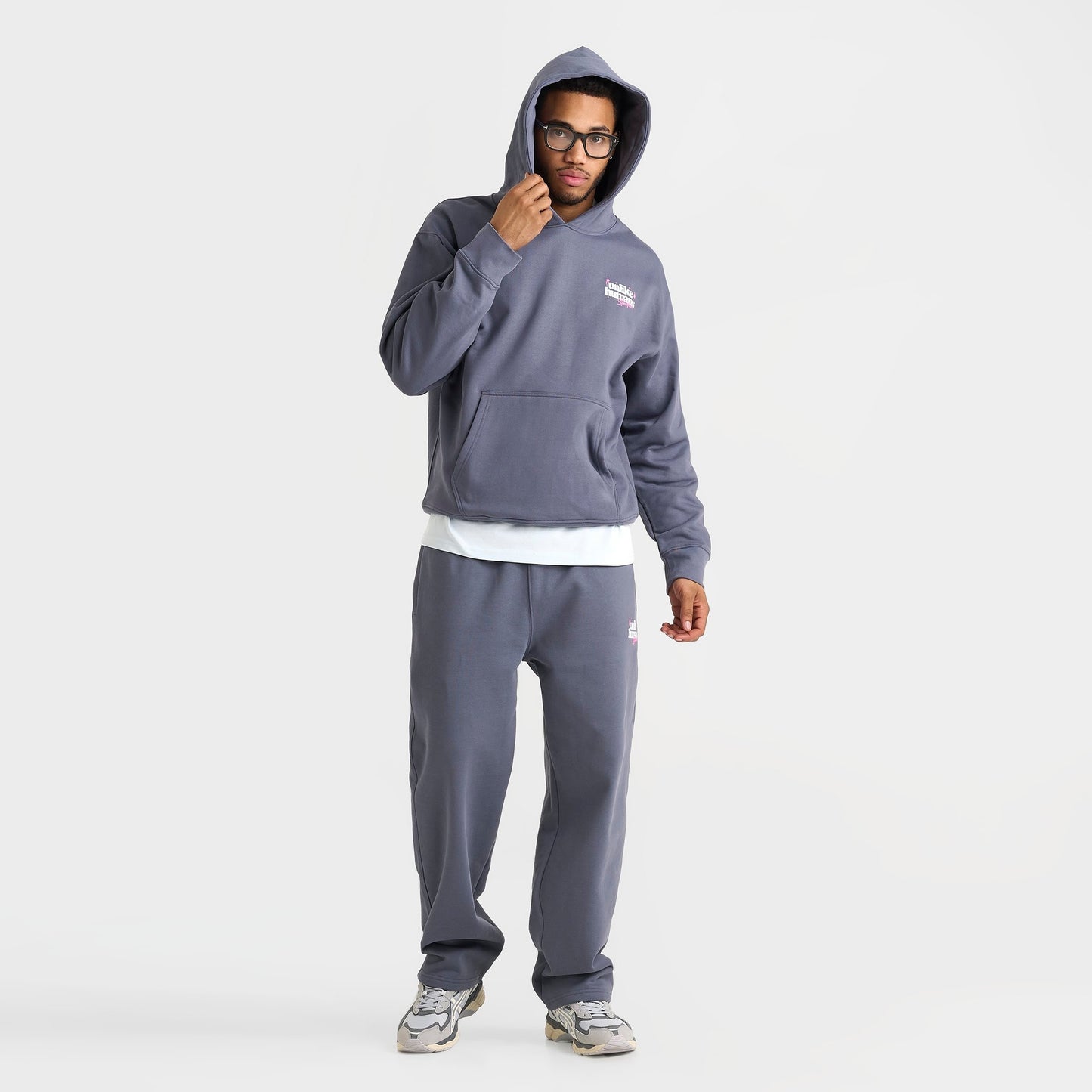 Men's Unlike Humans Crafted Pullover Hoodie - Dark Grey