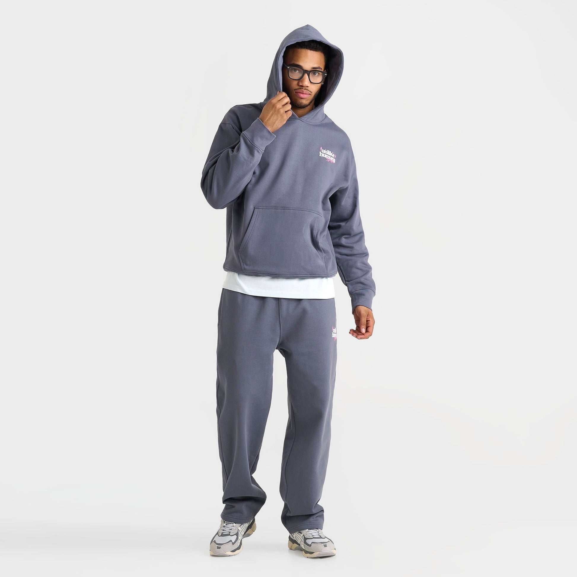 Men's Unlike Humans Crafted Pullover Hoodie - Dark Grey