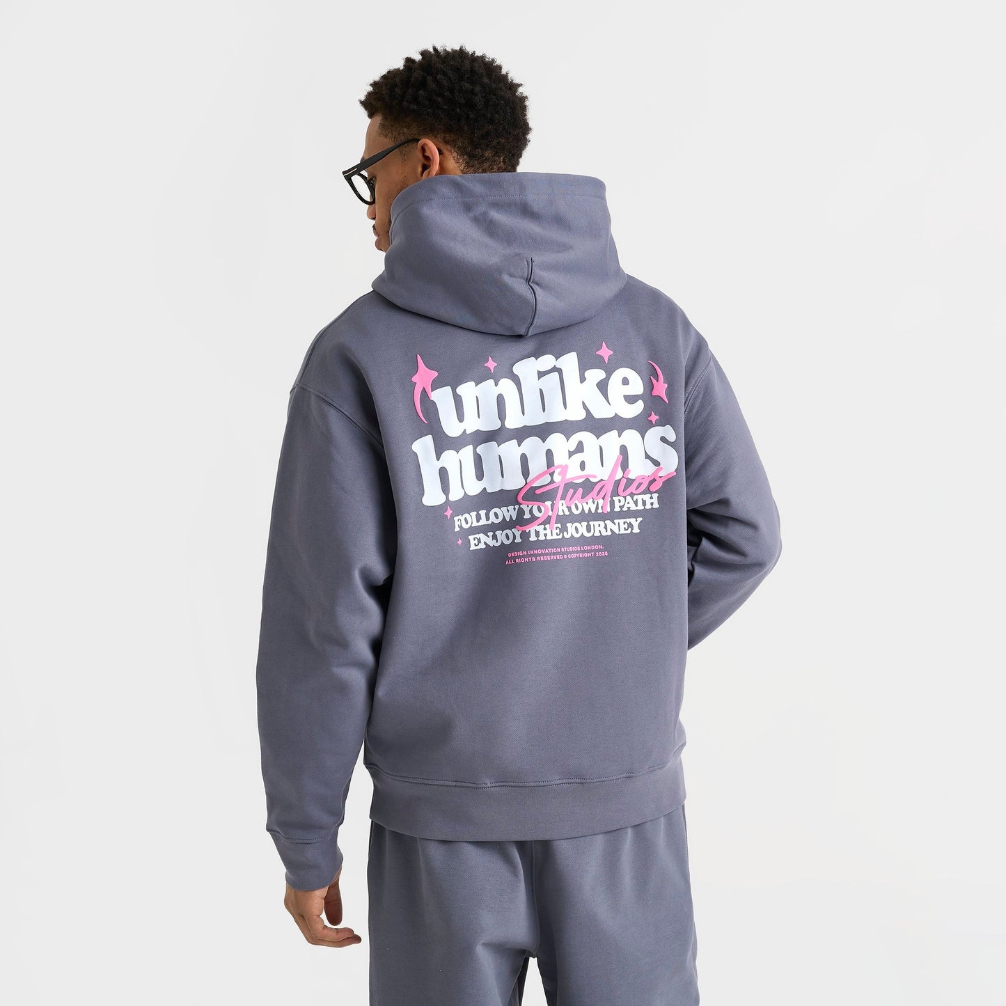 Men's Unlike Humans Crafted Pullover Hoodie - Dark Grey