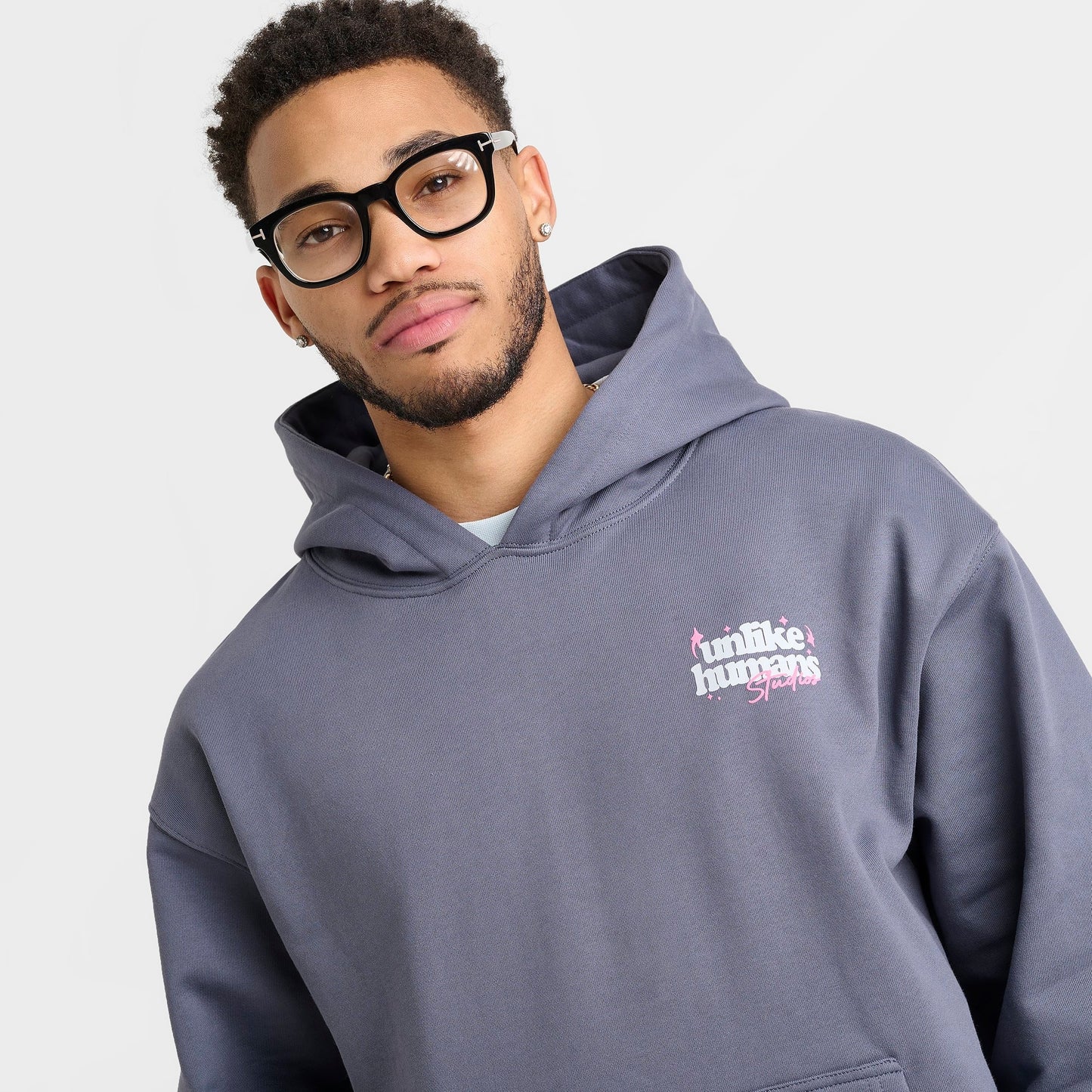 Men's Unlike Humans Crafted Pullover Hoodie - Dark Grey