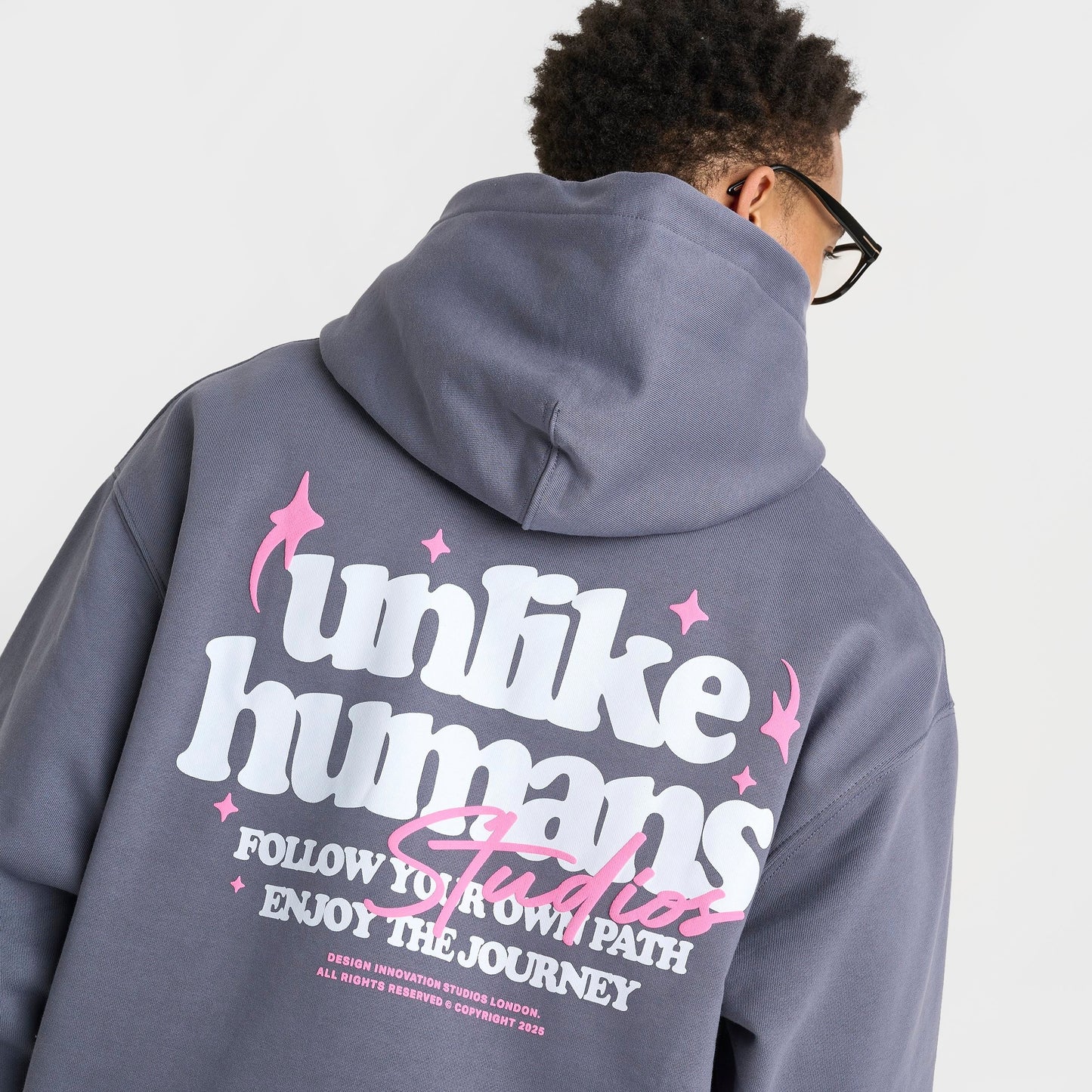 Men's Unlike Humans Crafted Pullover Hoodie - Dark Grey