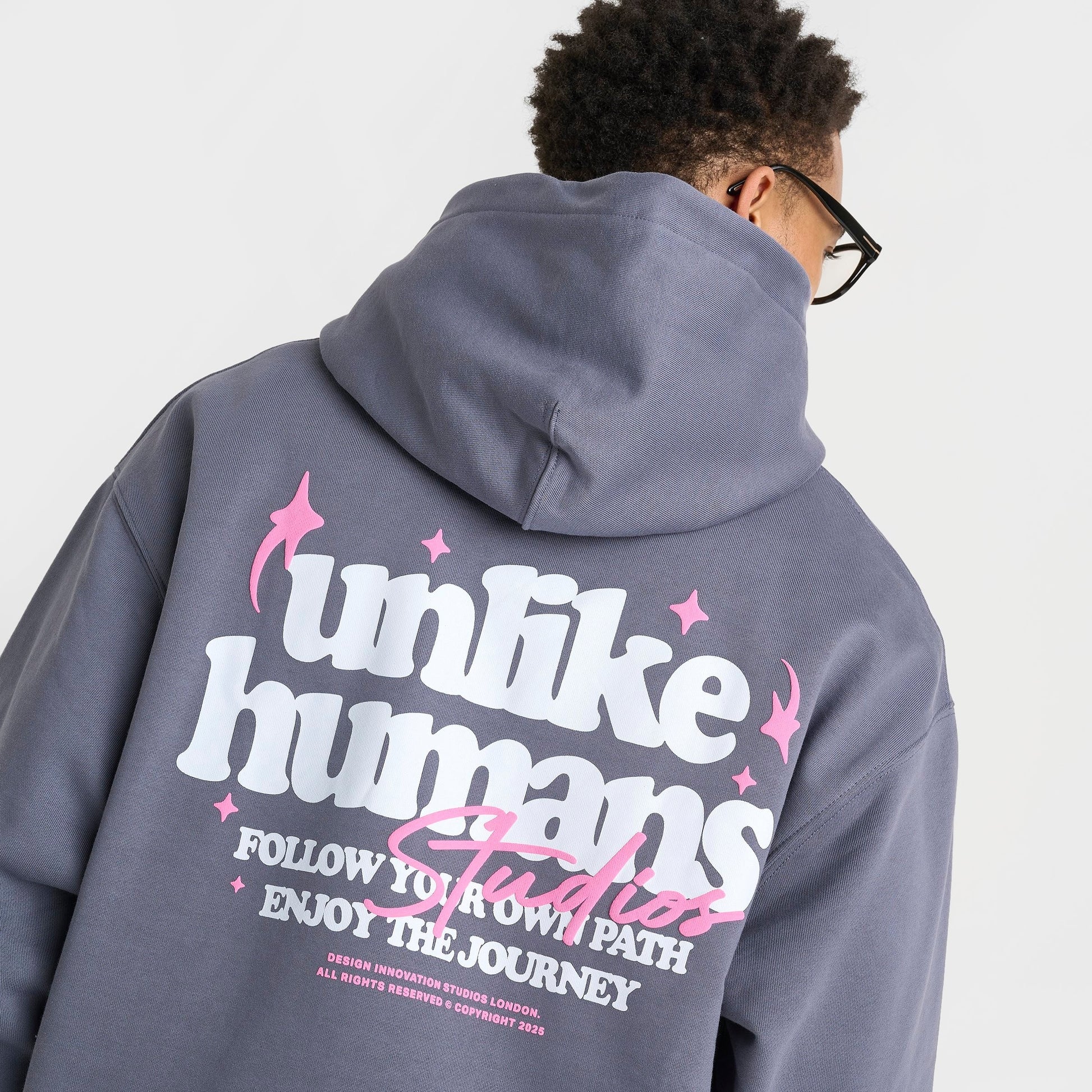 Men's Unlike Humans Crafted Pullover Hoodie - Dark Grey