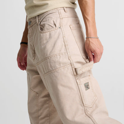 Men's Unlike Humans Krano Denim Carpenter Pants - Khaki