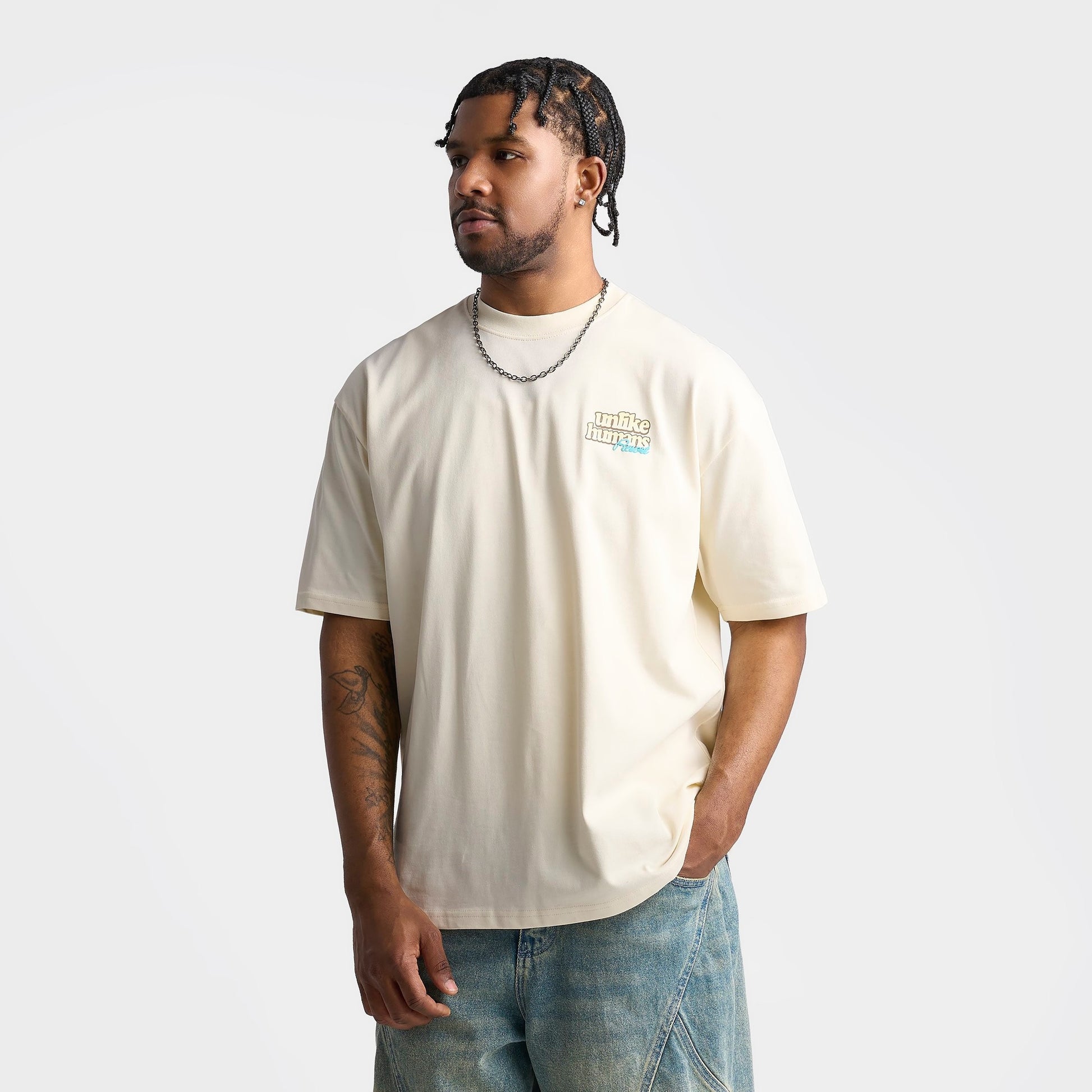 Men's Unlike Humans Resort T-Shirt - Cream