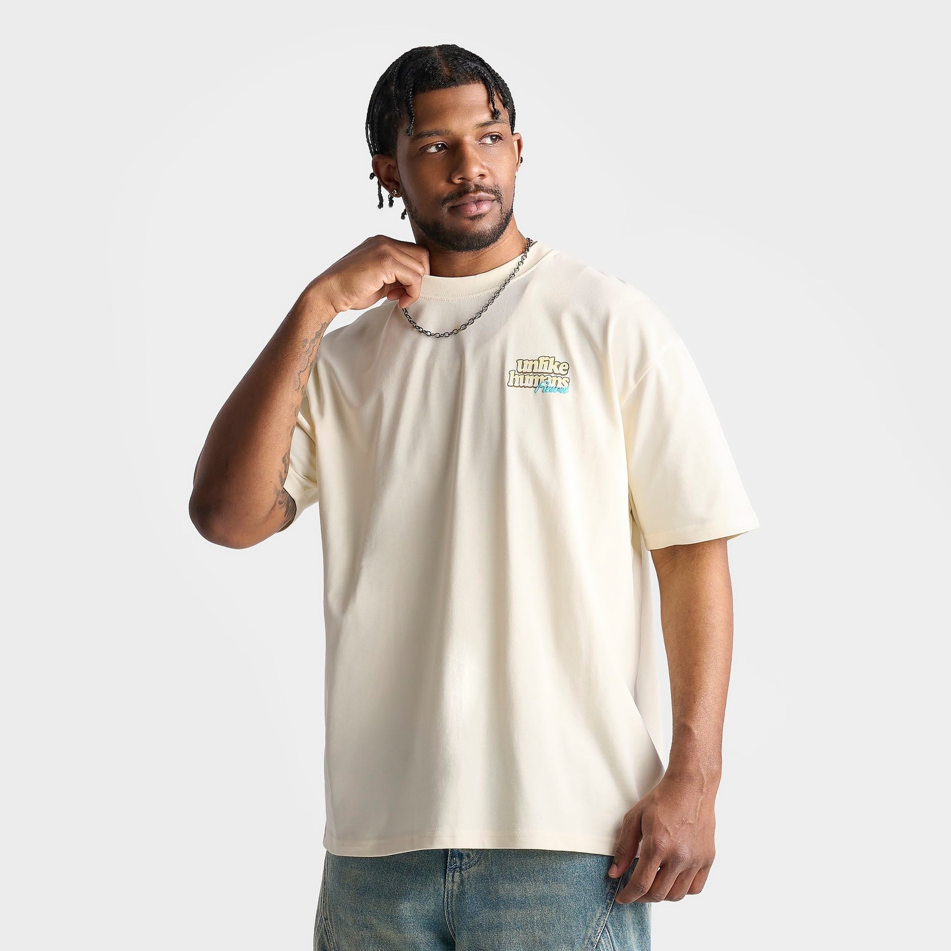 Men's Unlike Humans Resort T-Shirt - Cream