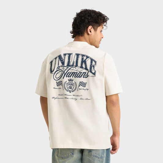 Men's Unlike Humans Motor Graphic T-Shirt - Off White