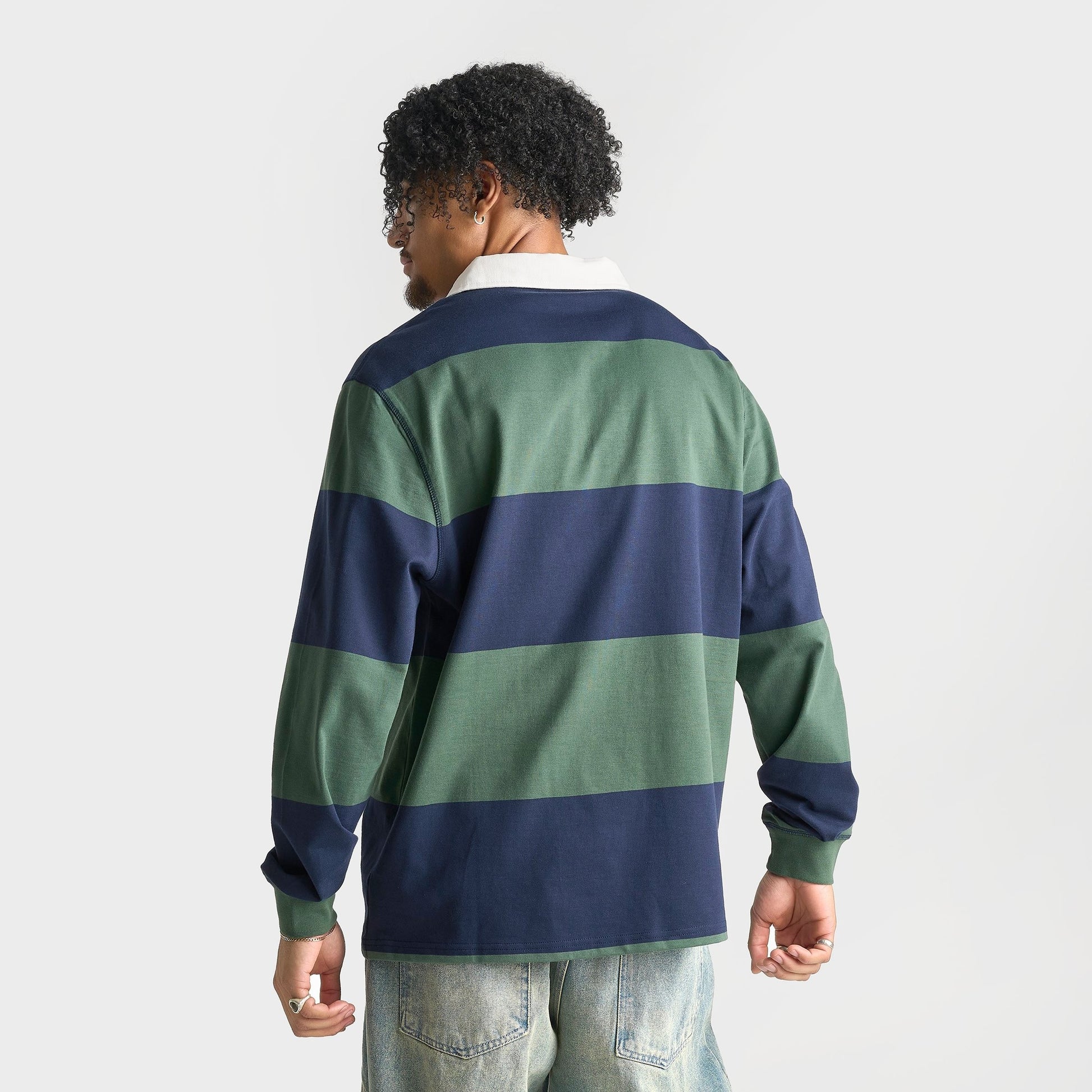 Men's Unlike Humans Jewel Rugby Shirt - Cilantro